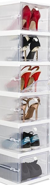 Shoe Storage, 6 Pack X-Large Shoe Organizer for Closet