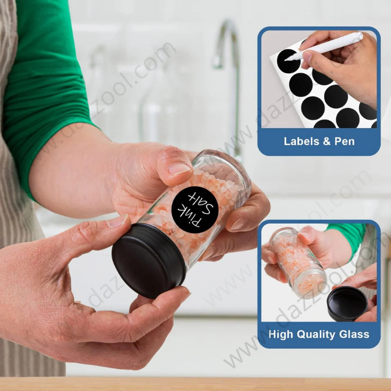 18 Glases Jar Rotating Spice Rack - Clicky