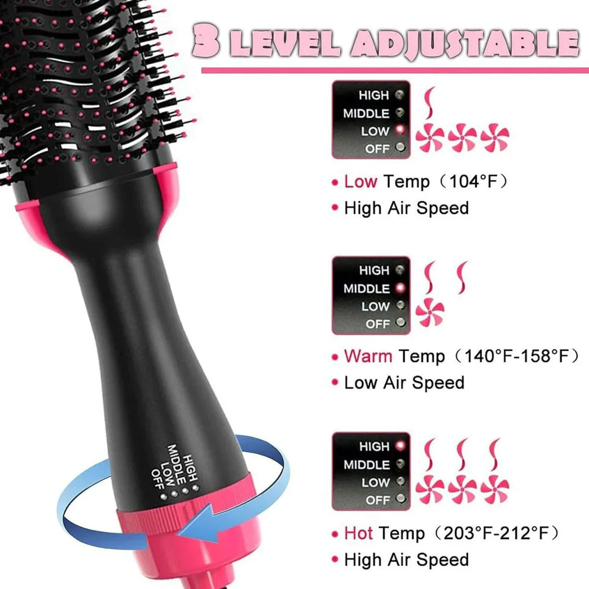 3 in 1 hair dryer - Clicky