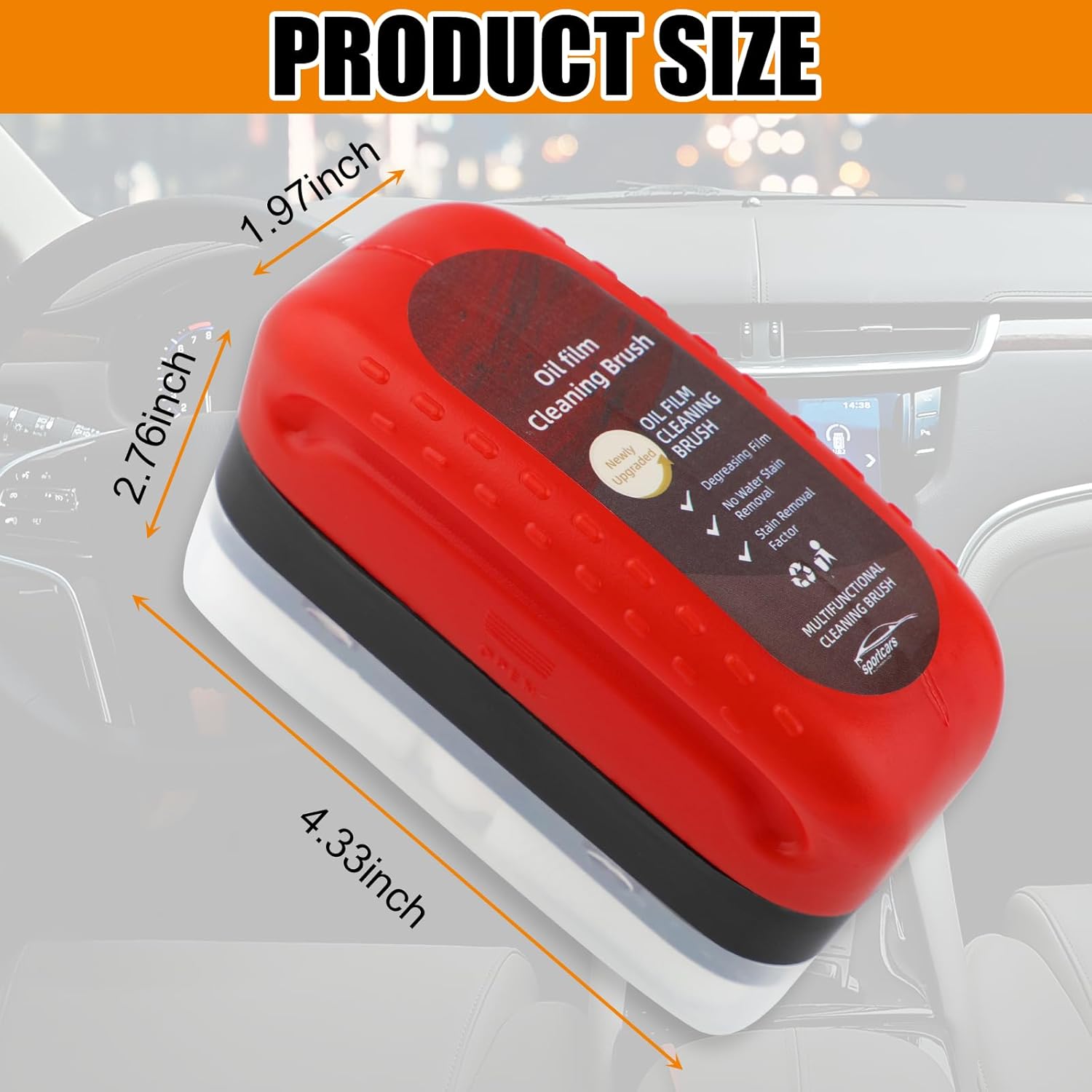 Multifunctional Cleaning Brush for Car Windshield