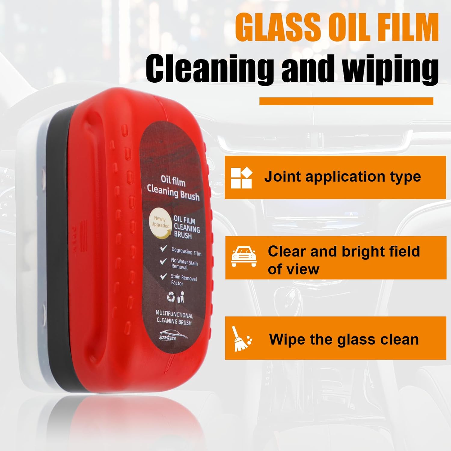 Multifunctional Cleaning Brush for Car Windshield