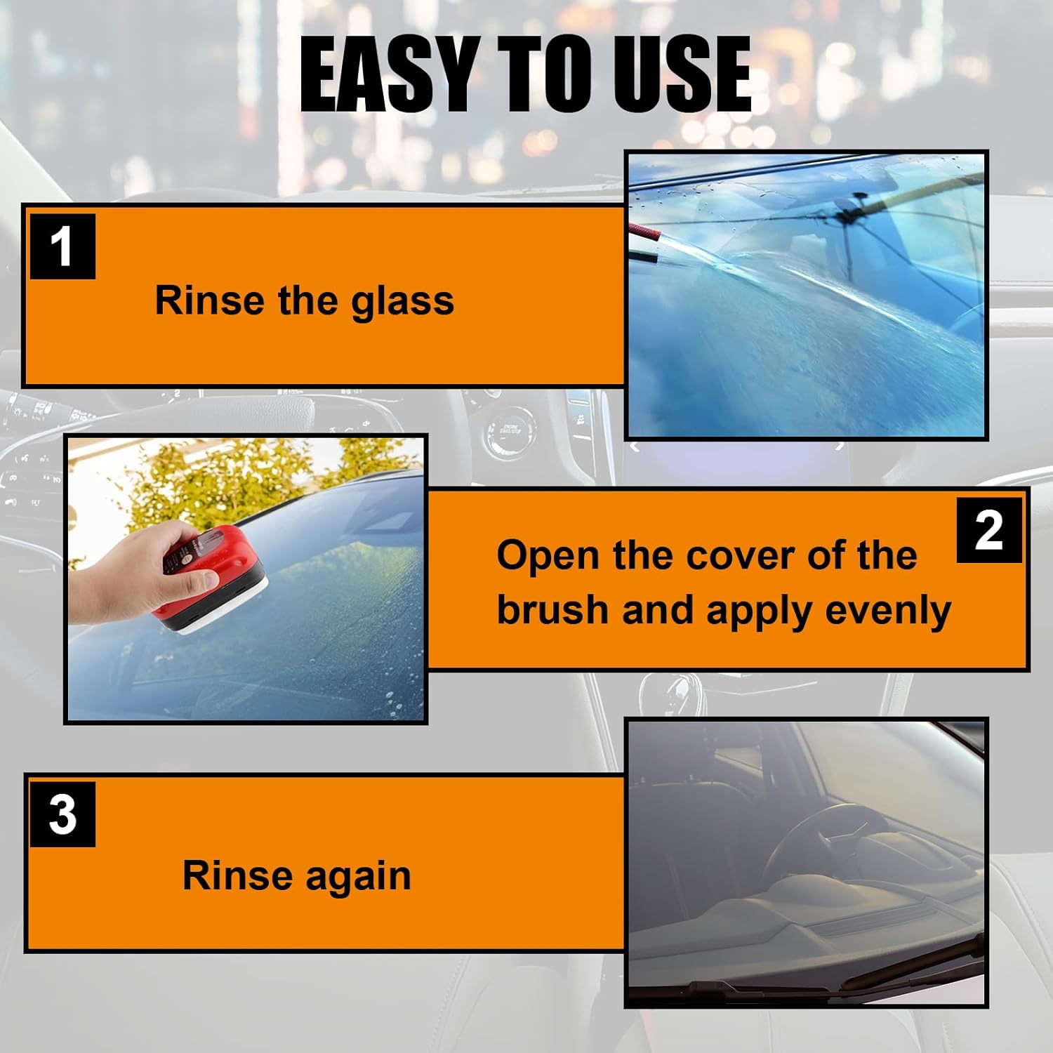 Multifunctional Cleaning Brush for Car Windshield