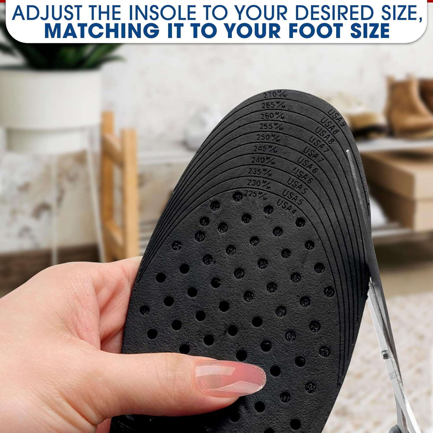 Height Increase Insoles 4-Layer 1.2inch to 3.5inch for Men and Women