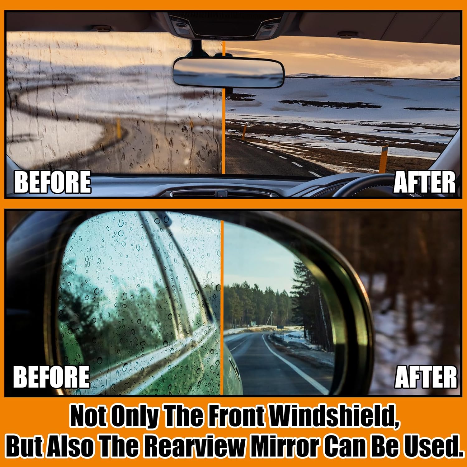 Multifunctional Cleaning Brush for Car Windshield