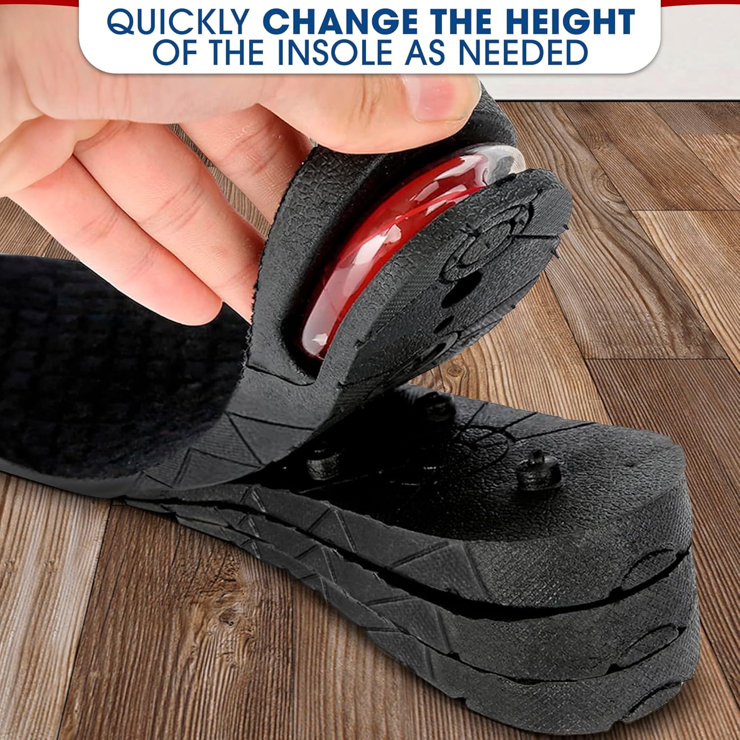 Height Increase Insoles 4-Layer 1.2inch to 3.5inch for Men and Women