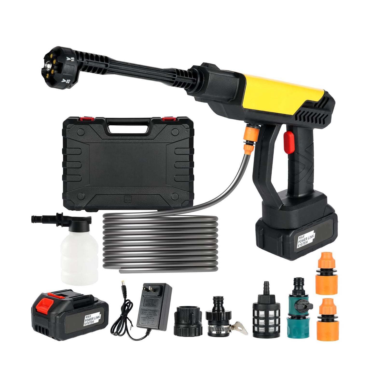 Cordless Pressure Washer – Bucket-Fed, No Hookup Needed 48V Battery