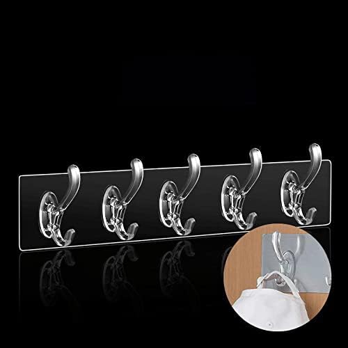 hooks Self - Adhesive Translucent Hooks Heavy Duty Handheld Wall Mount Plastic - Clicky