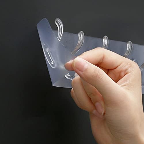 hooks Self - Adhesive Translucent Hooks Heavy Duty Handheld Wall Mount Plastic - Clicky