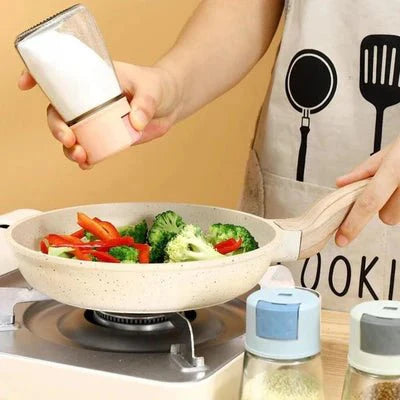 Quantitative Salt Shaker Push Type Salt Control Bottle - Clicky