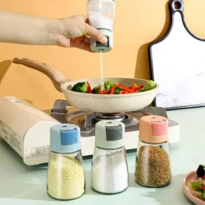 Quantitative Salt Shaker Push Type Salt Control Bottle - Clicky