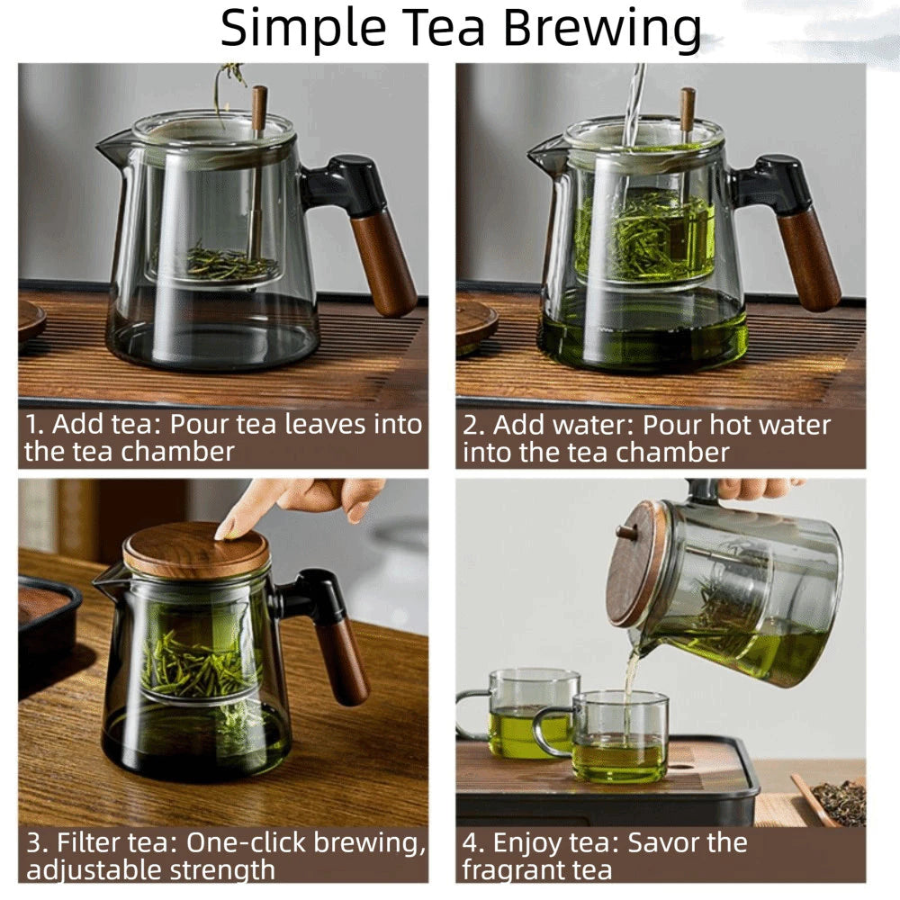 Tea Pot Water Separation Glass