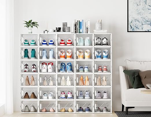 Shoe Storage, 6 Pack X-Large Shoe Organizer for Closet