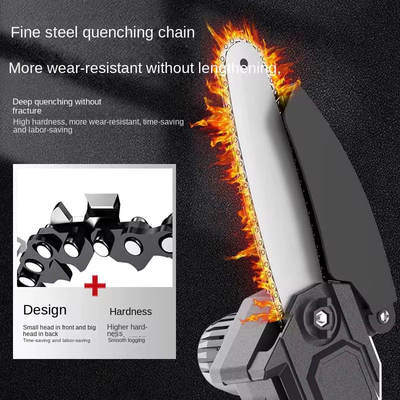 Chainsaw Rechargeable Electric 6 Inch + box + 2 batteries