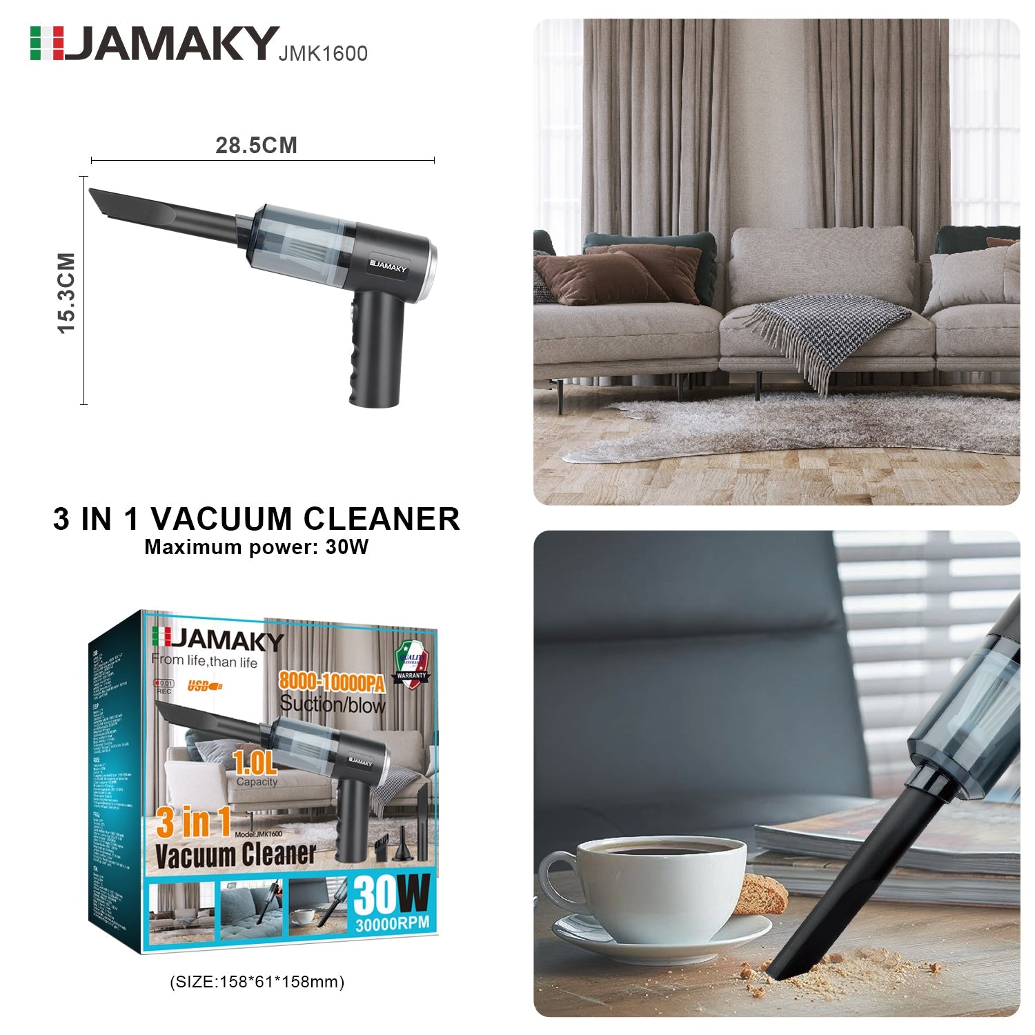 3 in 1 Vaccum Cleaner - Clicky