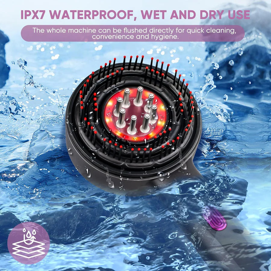 Light Therapy Scalp Massager for Hair Loss & Oil Applicator