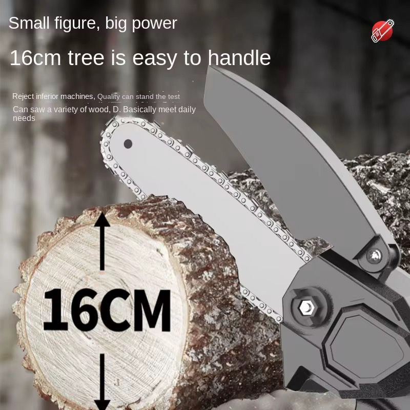 Chainsaw Rechargeable Electric 6 Inch + box + 2 batteries