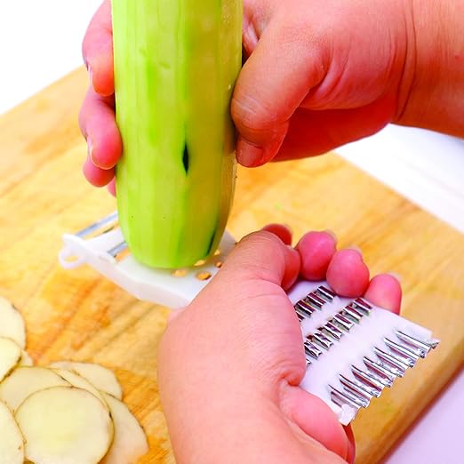 5 In 1 Multifunction Vegetable Fruit Grater Slicer Peeler - Clicky