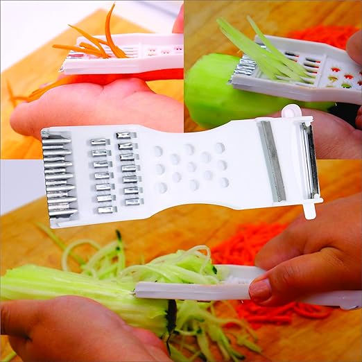 5 In 1 Multifunction Vegetable Fruit Grater Slicer Peeler - Clicky