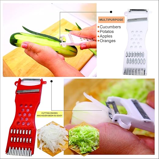 5 In 1 Multifunction Vegetable Fruit Grater Slicer Peeler - Clicky