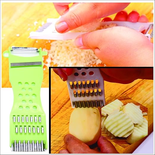 5 In 1 Multifunction Vegetable Fruit Grater Slicer Peeler - Clicky