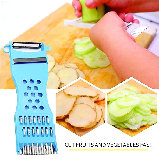 5 In 1 Multifunction Vegetable Fruit Grater Slicer Peeler - Clicky