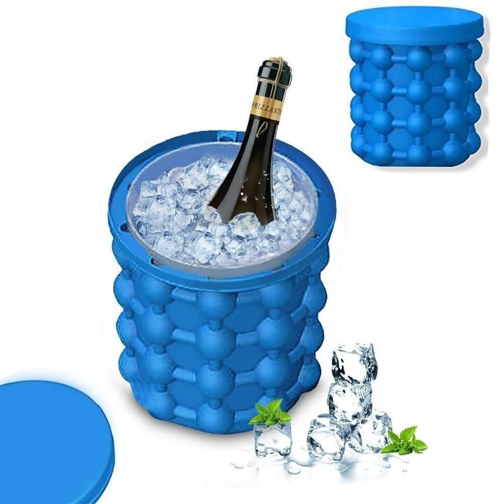 2 In 1 Silicone Ice Cube Maker And Bucket