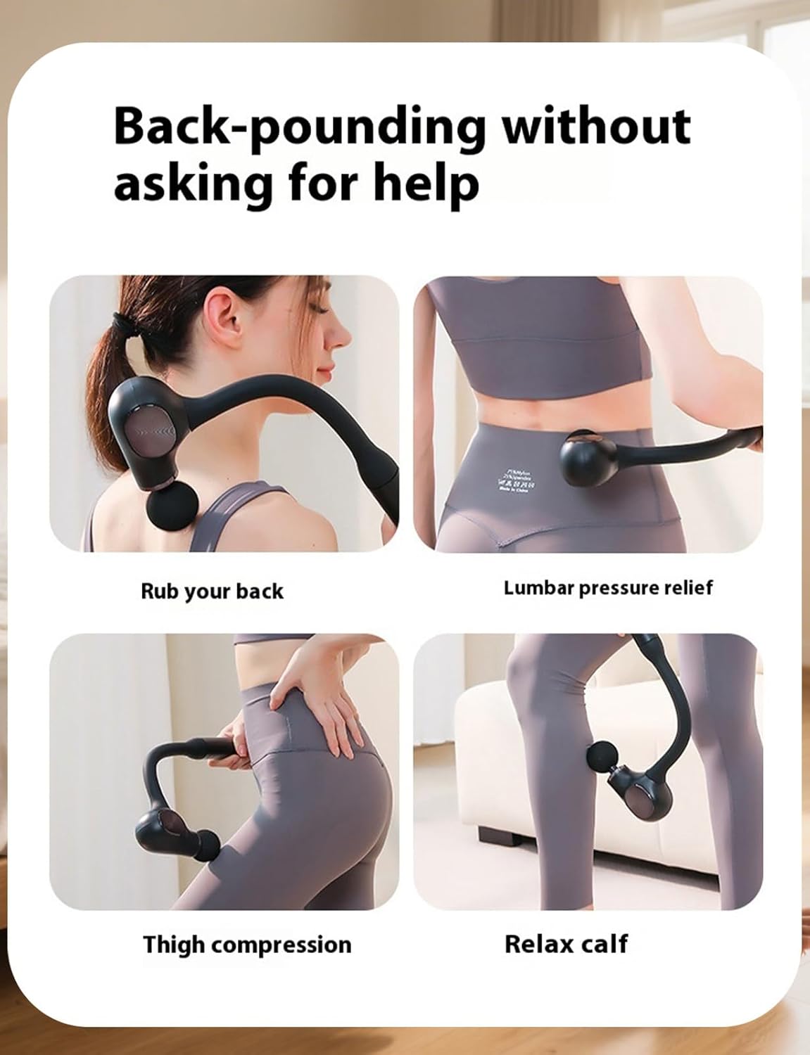 Massage Hammer With 4 Replaceable Heads