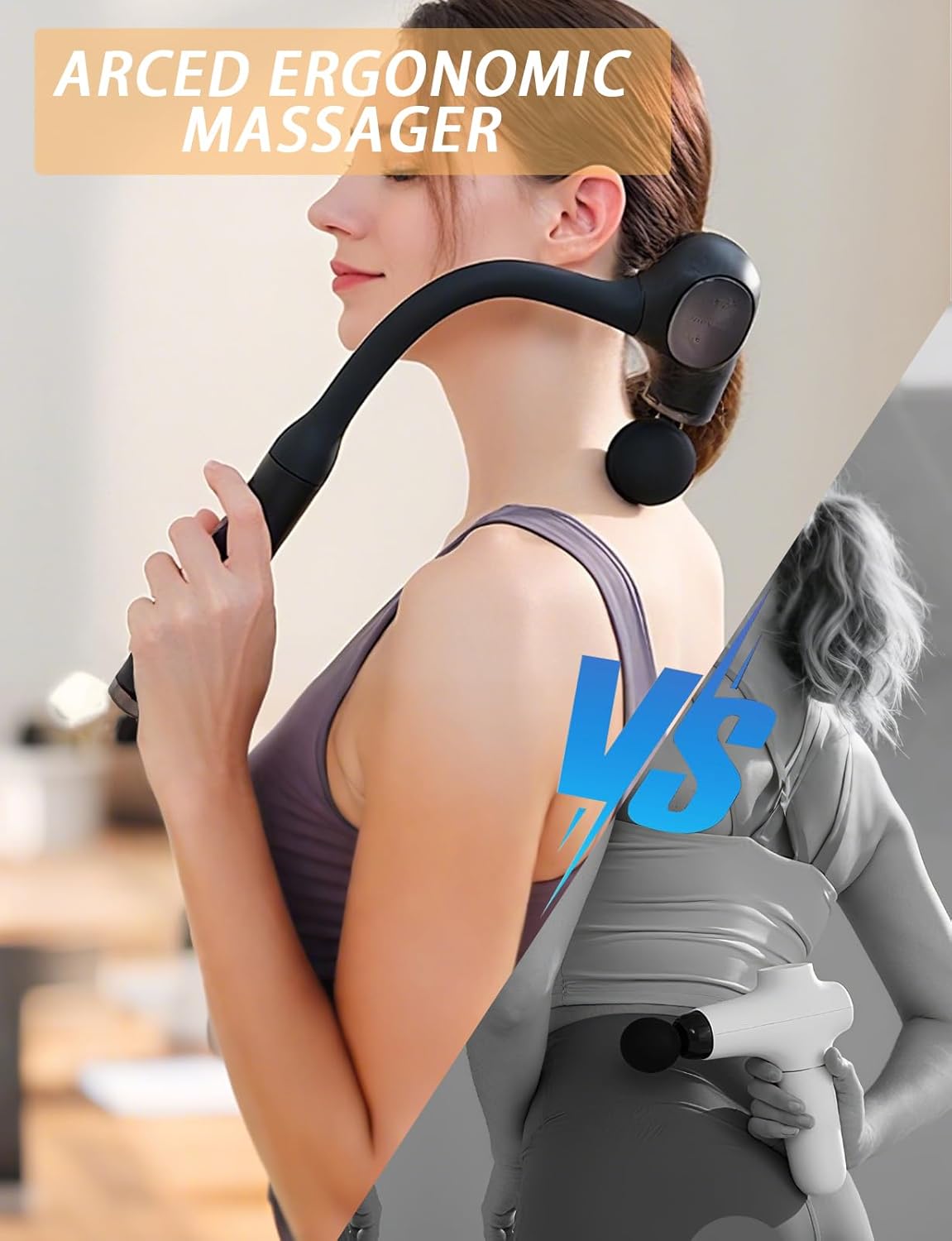 Massage Hammer With 4 Replaceable Heads