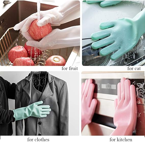 Kitchen silicone gloves