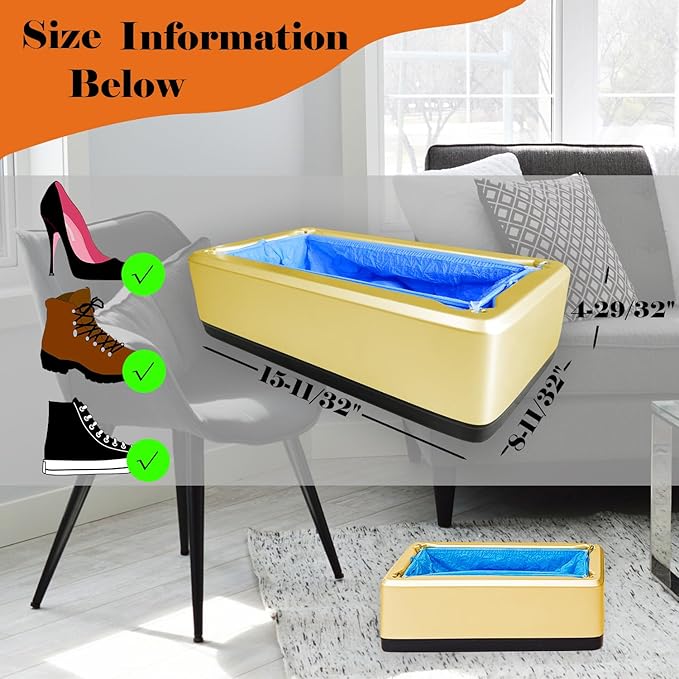 Automatic Shoe Cover Machine with 100 Disposable Shoe Covers