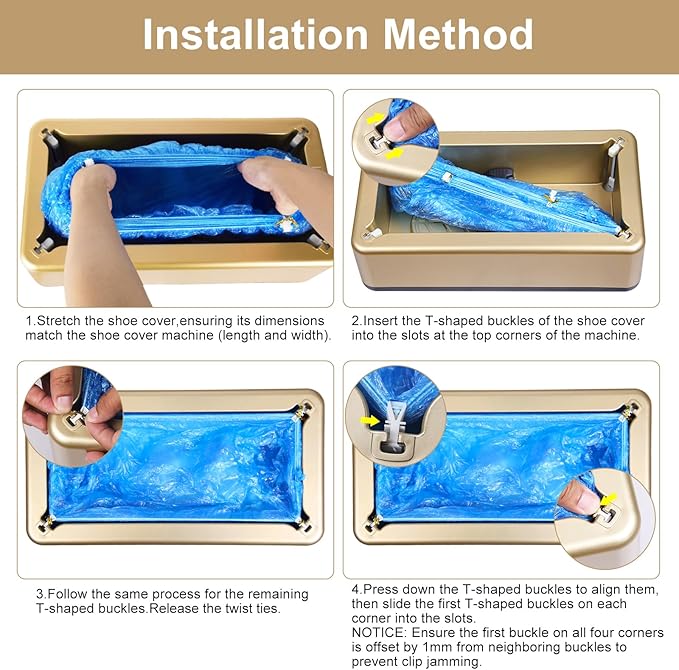 Automatic Shoe Cover Machine with 100 Disposable Shoe Covers