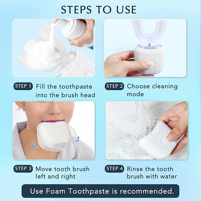Automatic Toothbrush 360° Whole Mouth Whitening