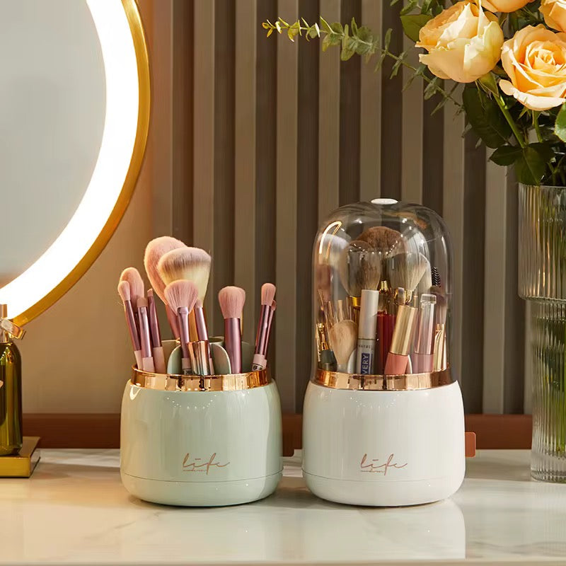 360° Spinning Makeup Brush Holder