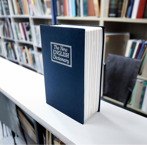 Hidden Metal Book Safe with Key Lock