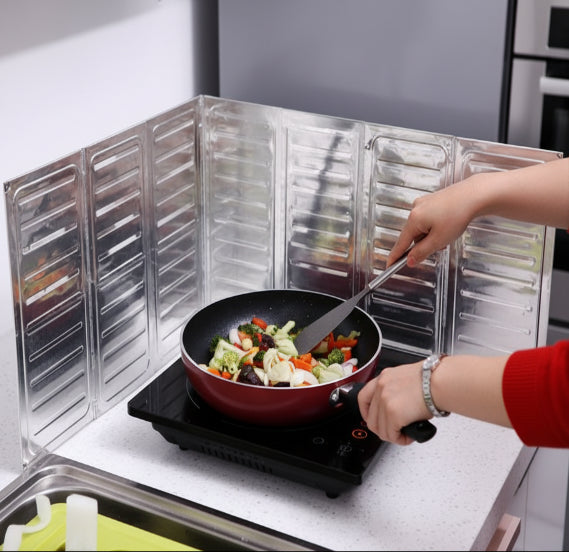 Aluminium Oil Screen Kitchen Cooking Frying Shield Pan Oil - Clicky