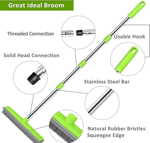 Multi-Use Pet Hair Removal Brush Broom