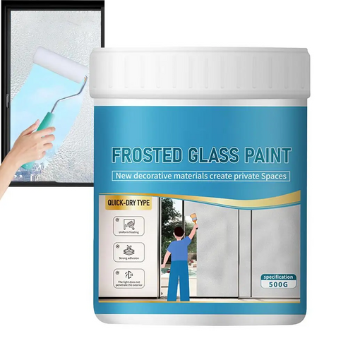 Glass Frosted Paint With Painting Brush Included