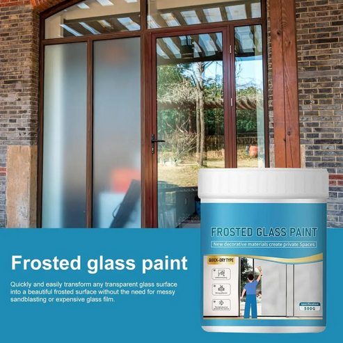 Glass Frosted Paint With Painting Brush Included