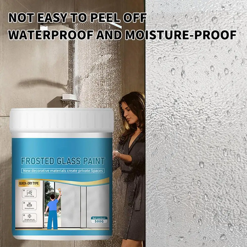 Glass Frosted Paint With Painting Brush Included