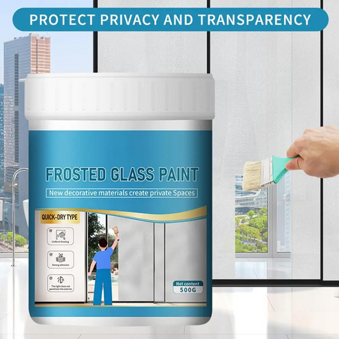 Glass Frosted Paint With Painting Brush Included