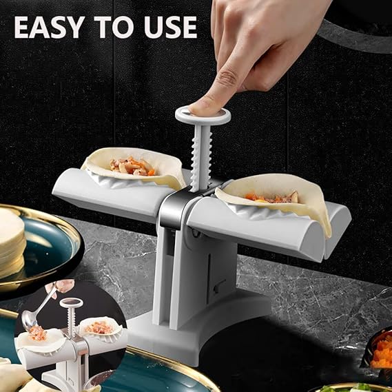 Automatic Double-Headed Dumpling Artifact Manual Pressing Surface Dumpling Machine Mold Kitchen Dumpling Mold