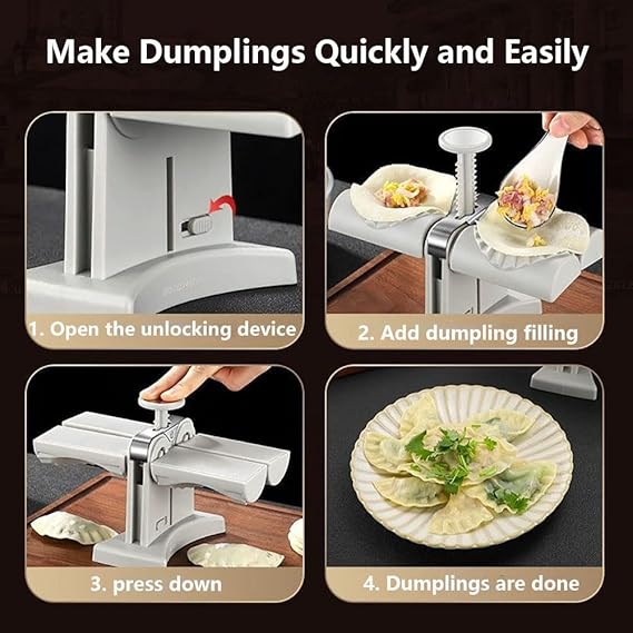 Automatic Double-Headed Dumpling Artifact Manual Pressing Surface Dumpling Machine Mold Kitchen Dumpling Mold