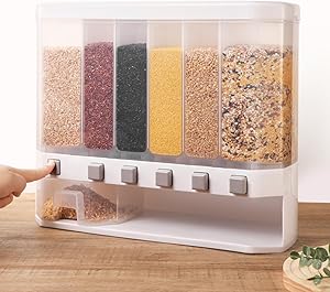 Grain Dispenser with Measuring Cup - Clicky