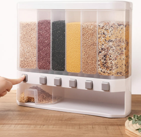 Grain Dispenser with Measuring Cup - Clicky