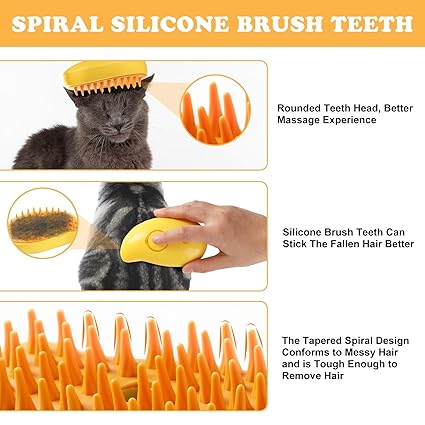 Pet Spray Massage Comb with Steam - Clicky