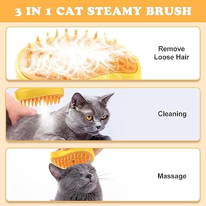 Pet Spray Massage Comb with Steam - Clicky