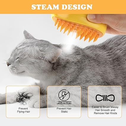 Pet Spray Massage Comb with Steam - Clicky