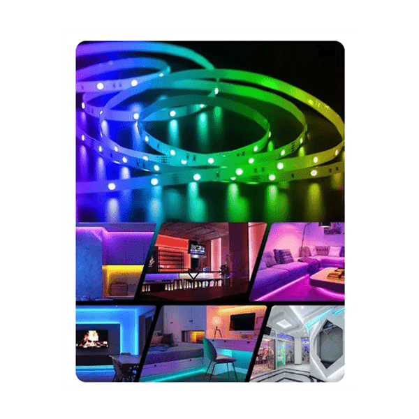 RGB Remote Control LED Strip Light - 16 Colors Changing, 5 - Meter RGB 5R - Clicky