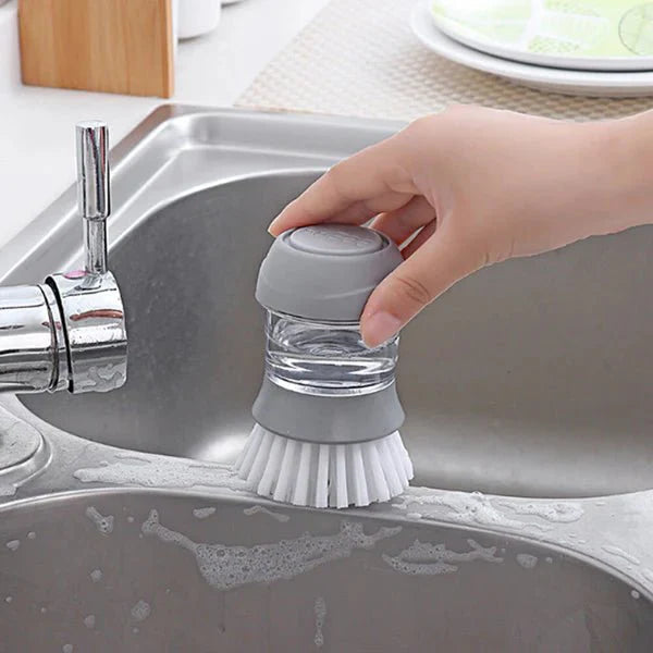 2 IN 1 Soap Dispenser Pump With Sponge + Cleaning Brushed With Soap Dispenser Offer