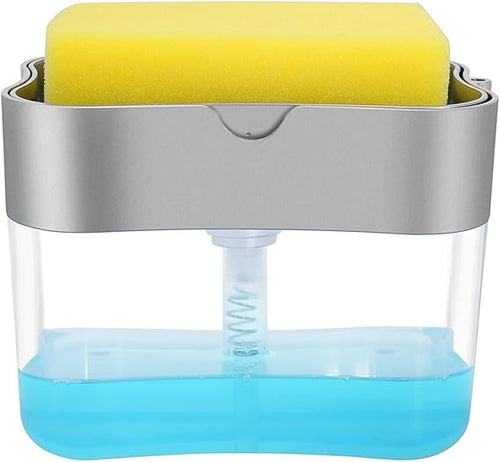 2 IN 1 Soap Dispenser Pump With Sponge + Cleaning Brushed With Soap Dispenser Offer